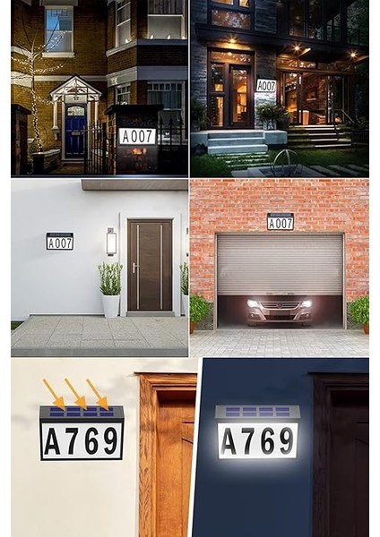 Enerjili Bahçe Aydınlatması, Duvar Bahçe Işıkları (Kapı Numarası Tabelası) indirimleri