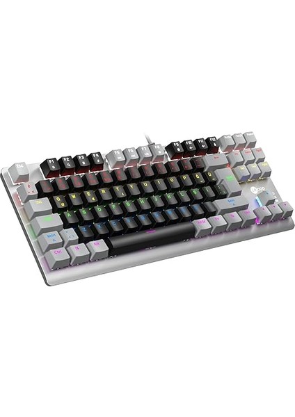 GK304 USB Kablolu Red Switch Mekanik Oyuncu Klavyesi - Makro Tuş Atamalı, Rgb LED Aydınlatmalı, Qwerty Türkçe Tuş Dizilimi, Gaming Türkçe Q Klavye Siyah Ağırlıklı Siyah & Gri fırsatları