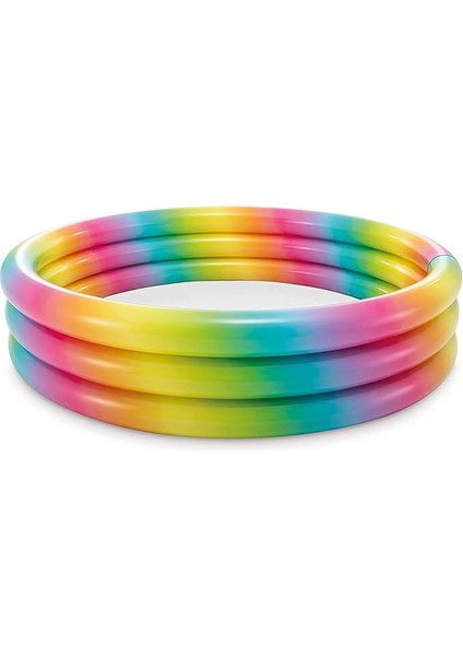 Geometrik Desenli Yuvarlak Şişme Çocuk Havuzu 168X38 cm