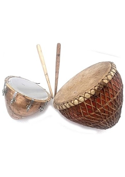 Set El Davul Geleneksel Rajasthani Halk Vurmalı Çalgı fırsatları