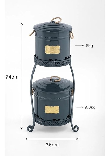 Home 2 Katlı Büyük Boy Patates Soğan Kovası-Antrasit fırsatları