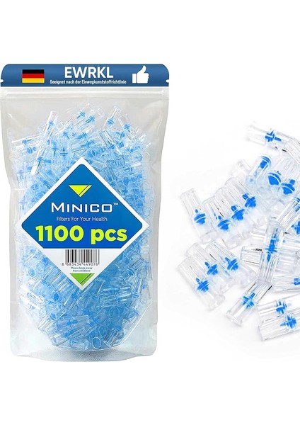Sigara Filtreleri 1.100 Katran Önleyici Filtre Paketi, Sigara Filtreleri 8 Mm, Sigara Filtresi Bağlantı Parçası, Sigara Tutucu, Katranı Durdurma | Normal Sigara Ağızlıkları, Filtreli