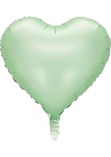 Folyo Balon Retro Parti Balonu Adaçayı Yeşili 18 Inc 45 cm