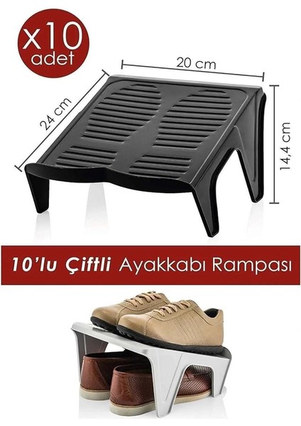 Home 10'lu Çiftli Ayakkabı Rampası modelleri