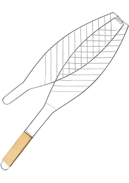 Lua Metal Yapışmaz Balık Izgara Teli, Izgara Için Balık Teli, Barbekü Aksesuarları, Dış Mekan, Pişirme Ekipmanları, Ahşap Saplı Izgara Teli, fiyatları