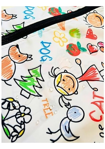 Askılı Family 35X27 cm Su Geçirmez Islak Mayo Kirli Bez Taşıma Torbası Yıkanabilir Çanta Organizer modelleri