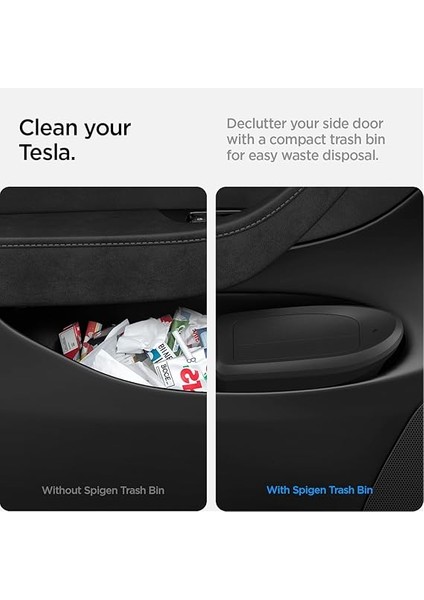 Tesla Model Y (2024-2023) Çöp Kutusu ve 50 Adet Çöp Torbası Siyah TO281 - ACP09183 fırsatları