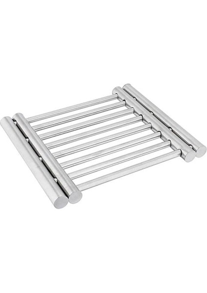 Paslanmaz Çelik Nihale, 23 cm x 20 Cm, 37 Cm'e Kadar Genişleyebilir, Sıcak Tencere Altlığı