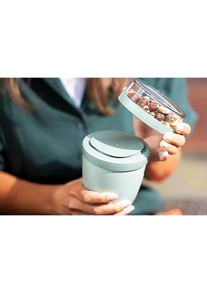 - Ellipse Yemek Kabı, Pratik Müsli Bardağı, Yoğurt Bardağı, To Go Bardağı, Derin Dondurucu, Mikrodalga Fırın ve Bulaşık Makinesi Için Uygundur - 500 ml - Nordic Sage fırsatları