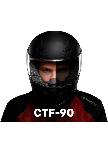 Ctf-90 Motosiklet Kask Buğu Önleyici Fotokromik Film-Vizör Otomatik Kararma Anti Fog Kolay Montaj