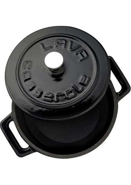 Metal Döküm Mini Tencere, Trendy, 10 Cm, 0.35 L Hacim, Siyah modelleri