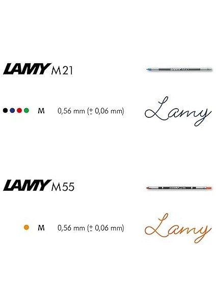 Mavi Tükenmez Kalem Refili M21-M modelleri