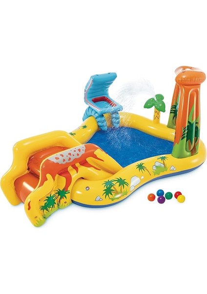 57444 Dinazor Şekilli Oyun Havuzu 249X191 Cm, Su Sporları, Plaj Malzemesi, Şişme Ürün, Yüzme Aksesuarı, Kamp, Dalış, Güvenlik