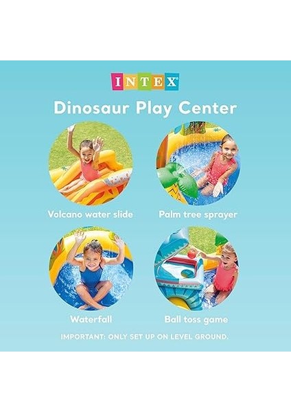 57444 Dinazor Şekilli Oyun Havuzu 249X191 Cm, Su Sporları, Plaj Malzemesi, Şişme Ürün, Yüzme Aksesuarı, Kamp, Dalış, Güvenlik fırsatları