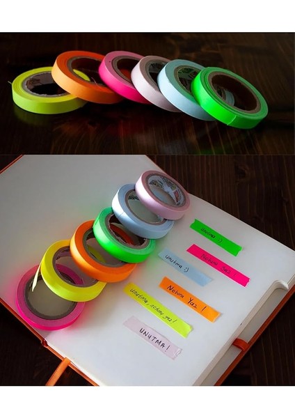 Yapışkanlı Not Yazma Bandı (6 Renkli)