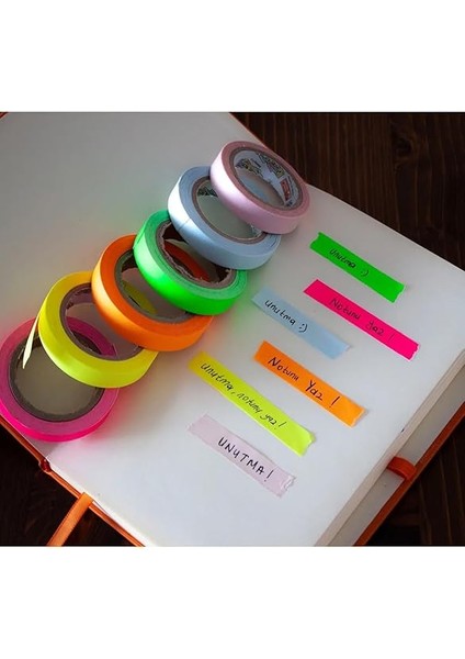 Yapışkanlı Not Yazma Bandı (6 Renkli) fiyatları