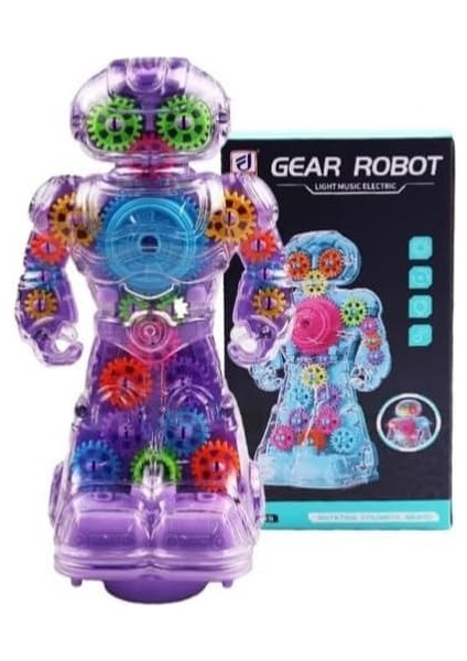 ve Işıklı 360 Derece Dönen Oyuncak Robot