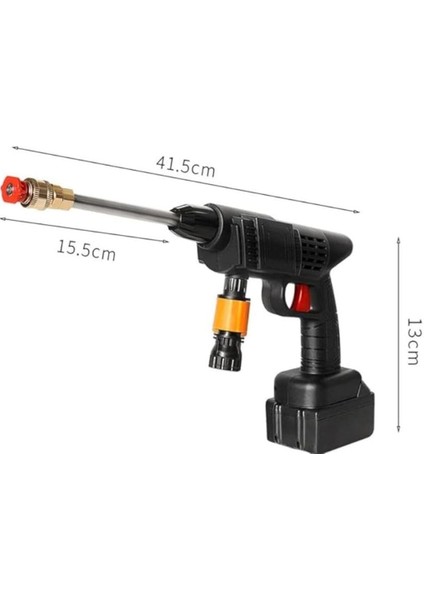 Kablosuz Yüksek Basınçlı Su Tabancası Şarj Edilebilir Çift Bataryalı Dmb ile Uyumlu fırsatları