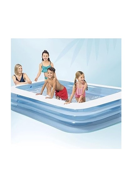 - 58484NP - Buzlu Dikdörtgen Havuz - Mavi Renk modelleri