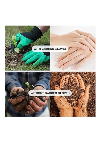 Eldiveni, 1 Çift Bahçe Küreği, Pençeli Bahçe Eldiveni, Bitki Otlarını Kazmak Için Pençeli Bahçe Eldiveni, Mükemmel Bitki Hediyeleri fırsatları
