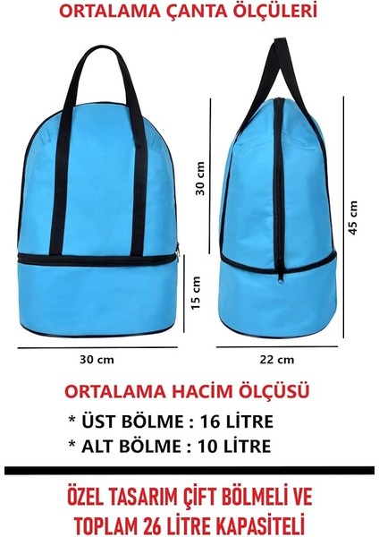 Çanta Plaj Çanta Piknik Çanta Isı Yalıtımlı Sıcak Soğuk Tutucu Outdoor 2 Bölmeli 26 Litre fiyatları