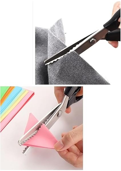 Terzi Makası Zig - Zag 23.5 cm 15 Diş 3 mm Diş Derinliği fırsatları