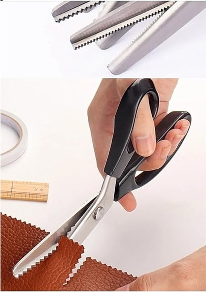 Terzi Makası Zig - Zag 23.5 cm 15 Diş 3 mm Diş Derinliği indirimleri