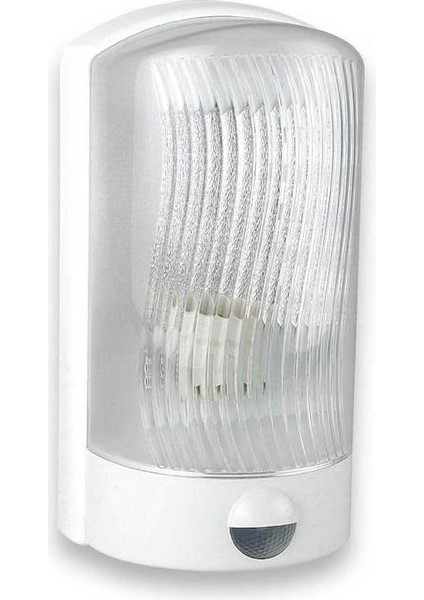 E27 Duylu Sensörlü Duvar Aplik (Ampulsuz-Beyaz Kasa) Işıldar