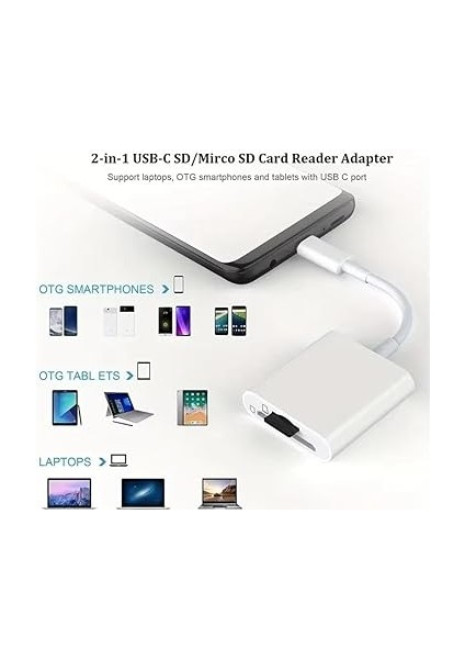 I-Os I-Pad ve I-Phone Uyumlu 8 Pin Lighting Çevirici Adaptör Micro Sd ve Sd Kart Okuyucu (8 Pin) fiyatları
