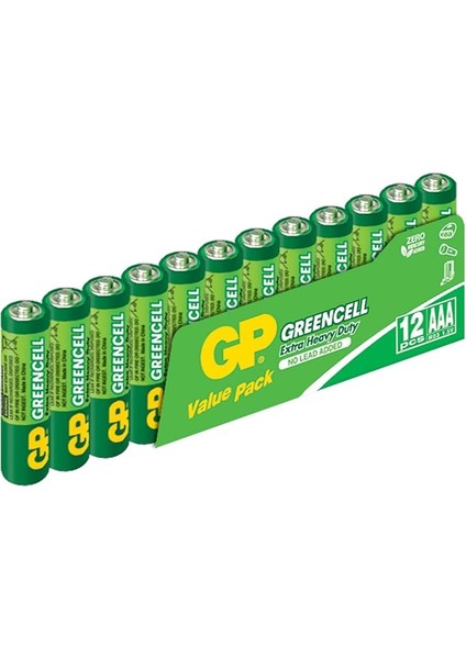 Greencell Ince Kalem Pil Aaa 12'li Set