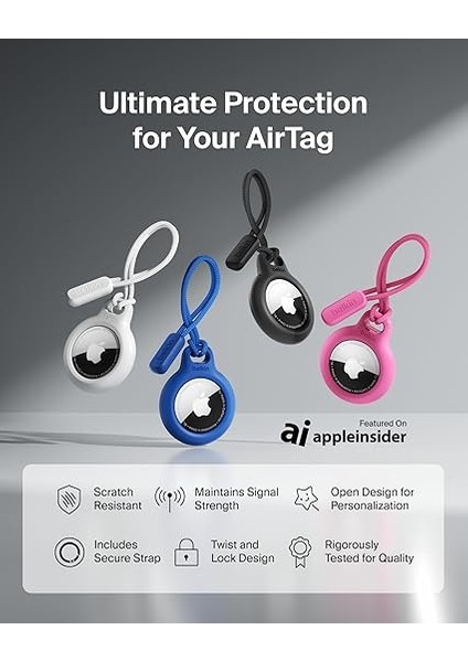 Airtag Için Anahtarlıklı Kılıf - Mavi fiyatları