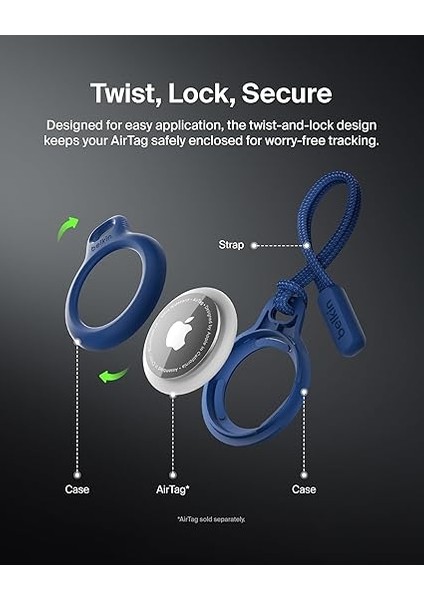 Airtag Için Anahtarlıklı Kılıf - Mavi fırsatları