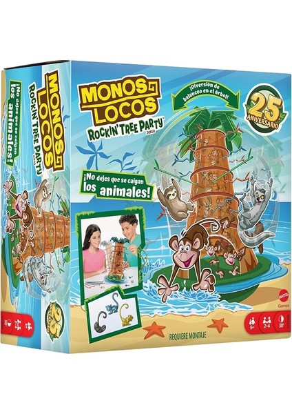 Games Tumblin' Monkeys 25. Yıl Özel Kutu Oyunu Çocuklara ve Aile ile Arkadaşlarla Geçen Akşamlara Yönelik Tumblin' Monkeys 25. Yıl Özel Kutu Oyunu HTW65