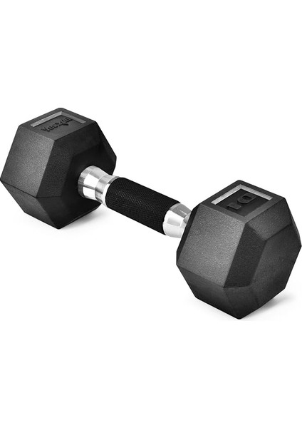 Kauçuk Kavrama Kaplı Altıgen Dambıllar - Kaymaz El Ağırlıkları 2,27-22,7 kg Tekli