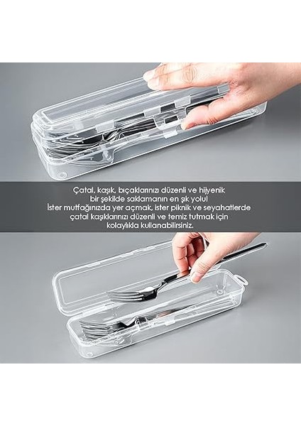 Çatal Bıçak Kaşık Takımı Saklama Kutusu Seti - Çeyizlik Organizer Düzenleyici Saklama Kabı fırsatları