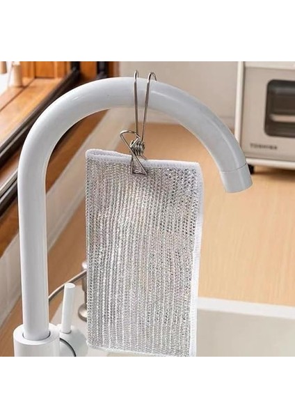 Çok Fonksiyonlu Çizilmez Çelik Tel Bulaşık Bezi, Dayanıklı Bulaşık Havlusu (2) indirimleri