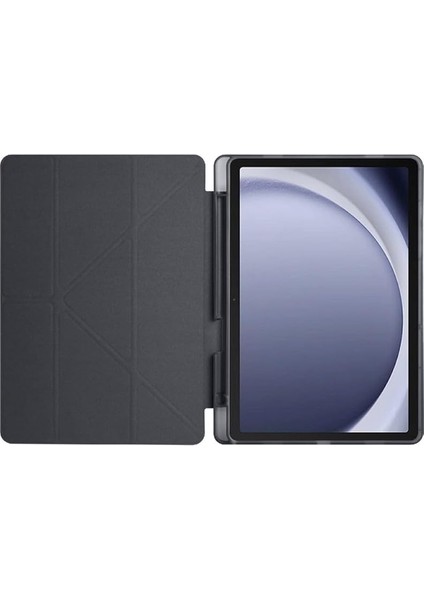 Galaxy Tab A9 8.7 Inç X110/X115 Uyumlu Kalem Bölmeli Silikon Tablet Kılıf – Smart Cover Katlanabilir Kapaklı, Stand Fonksiyonlu, Manyetik Kapanışlı (Siyah) fırsatları
