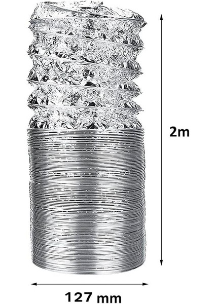 Home Telli Kopmayan Davlumbaz Baca Flexible Aspiratör Borusu 150 cm fırsatları