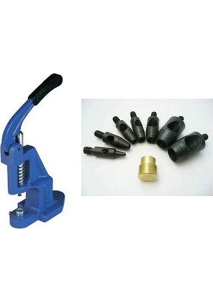 Makina Kuş Gözü Delici Zımba ve 8 Farklı Kalıp