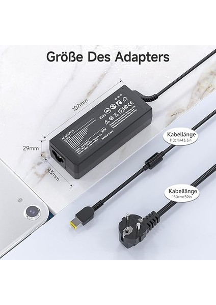 Lenovo Thinkpad X1 Carbon T430 T440 T450 T460 T470 T560 T540P E550 E560 E570 G50 Z50 X240 X250 X260 ADLX65NLC330 Için 65W Laptop Şarj Kablosu A Yoga 11 Güç Kaynağı Şarj Cihazı Charger fiyatları