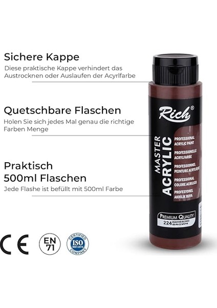 Master Akrilik Boya Kahverengi 500 cc fiyatları