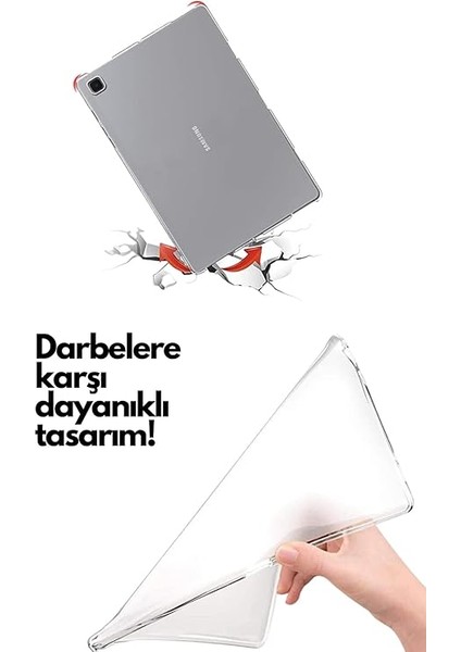 Samsung Galaxy Tab A9 + Plus 11 Inç Uyumlu Şeffaf Silikon Tablet Kılıfı Kapak X210 X215 X217 fırsatları