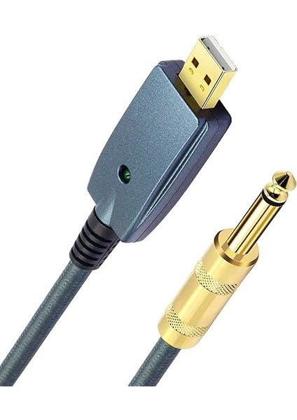 USB Gitar Kablosu Elektro Gitar Aksesuarları Gitar Ses Konektörü Kordon Adaptörü 6.35MM Gitar Kablosu Arayüzü modelleri