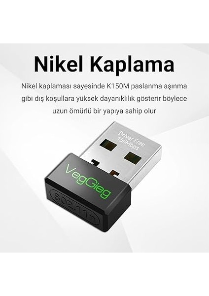 150MBPS 2.4ghz Kablosuz Wi-Fi Alıcı Verici Nano USB Adaptör fırsatları