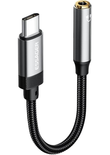 15CM Type C To 3.5mm Aux Kulaklık Ses Dönüştürücü Adaptör, Hifi Ses Destekli Aux Çevirici