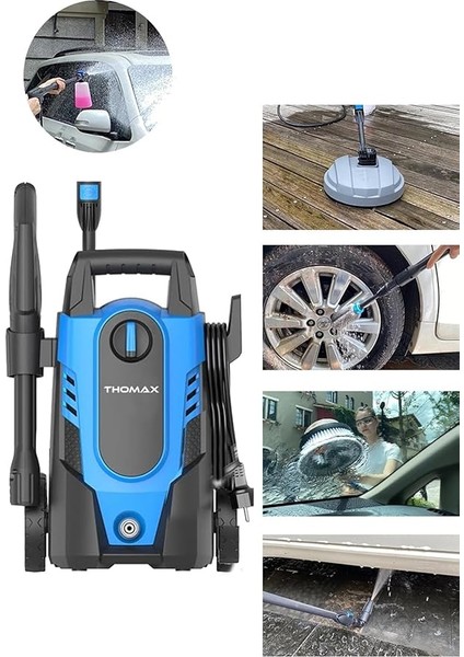 Yüksek Basınçlı Yıkama Makinesi 105 Bar Araç Yıkama Oto Yıkama 1400W modelleri