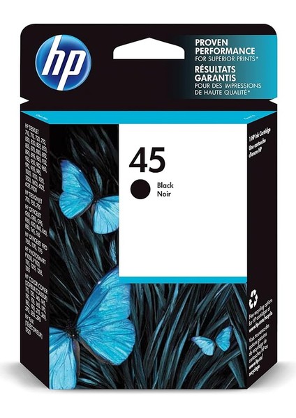 51645AE (45) Yüksek Kapasiteli Mürekkep Kartuş 930 Sayfa, Siyah