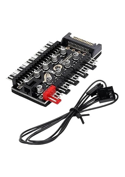 8849 10 Port Fan Power Sata Güç Switch Pwm Çoklayıcı, Sata Power 10 Port Soğutma Fan Splitter Hub, Pc Bilgisayar Soğutma Sistemi Için Kullanılır. fiyatları