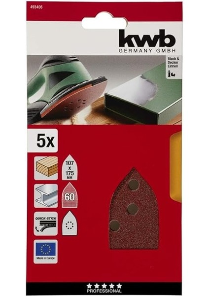 Üçgen Zımpara Kağıt 5'li 60 Kum - 49493406 fiyatları