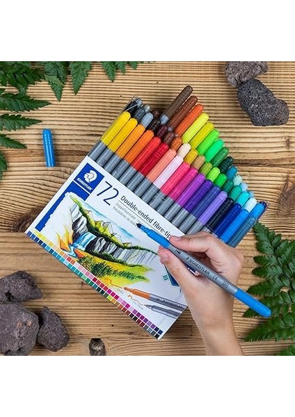 Çift Uçlu Keçeli Kalem 3.0 - 0.8mm 72'li fiyatları